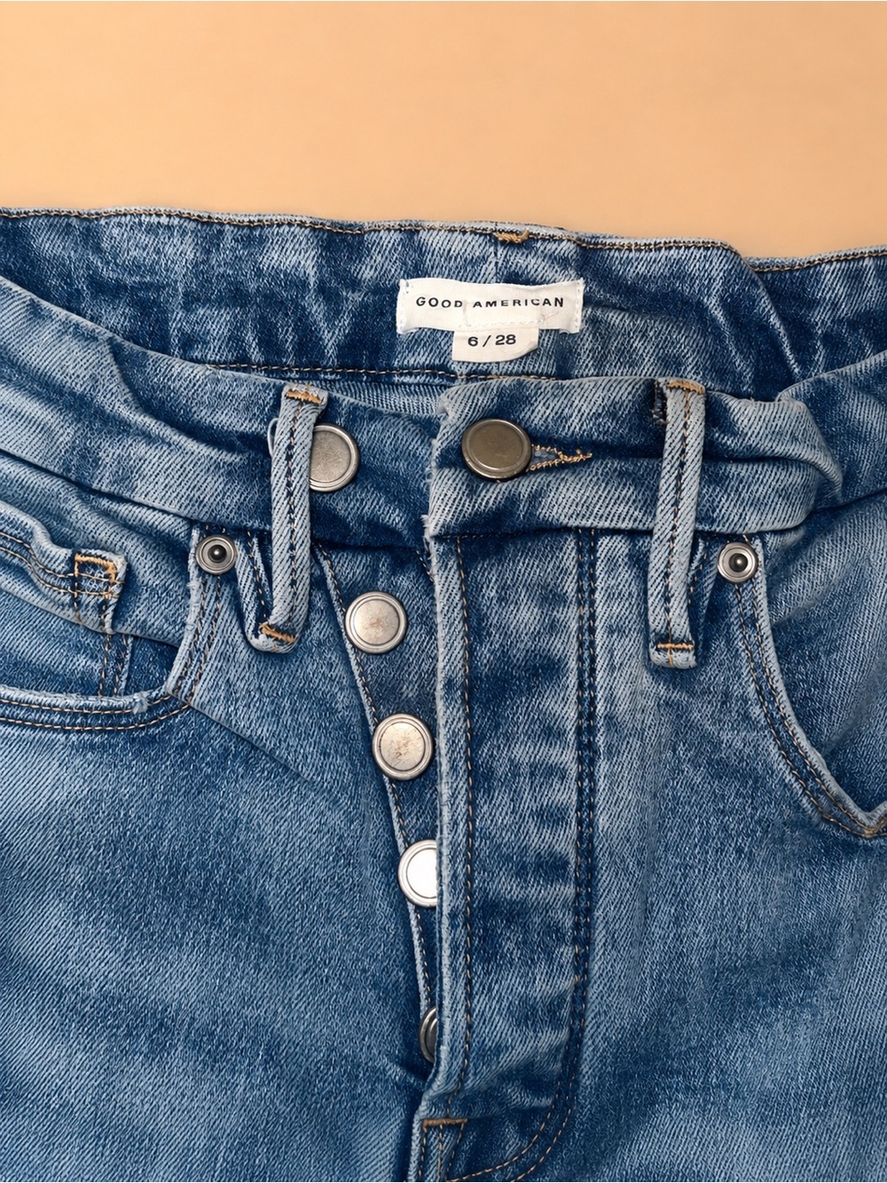 Good American Light Blue Bootcut Jeans - Picture 2 of 5
